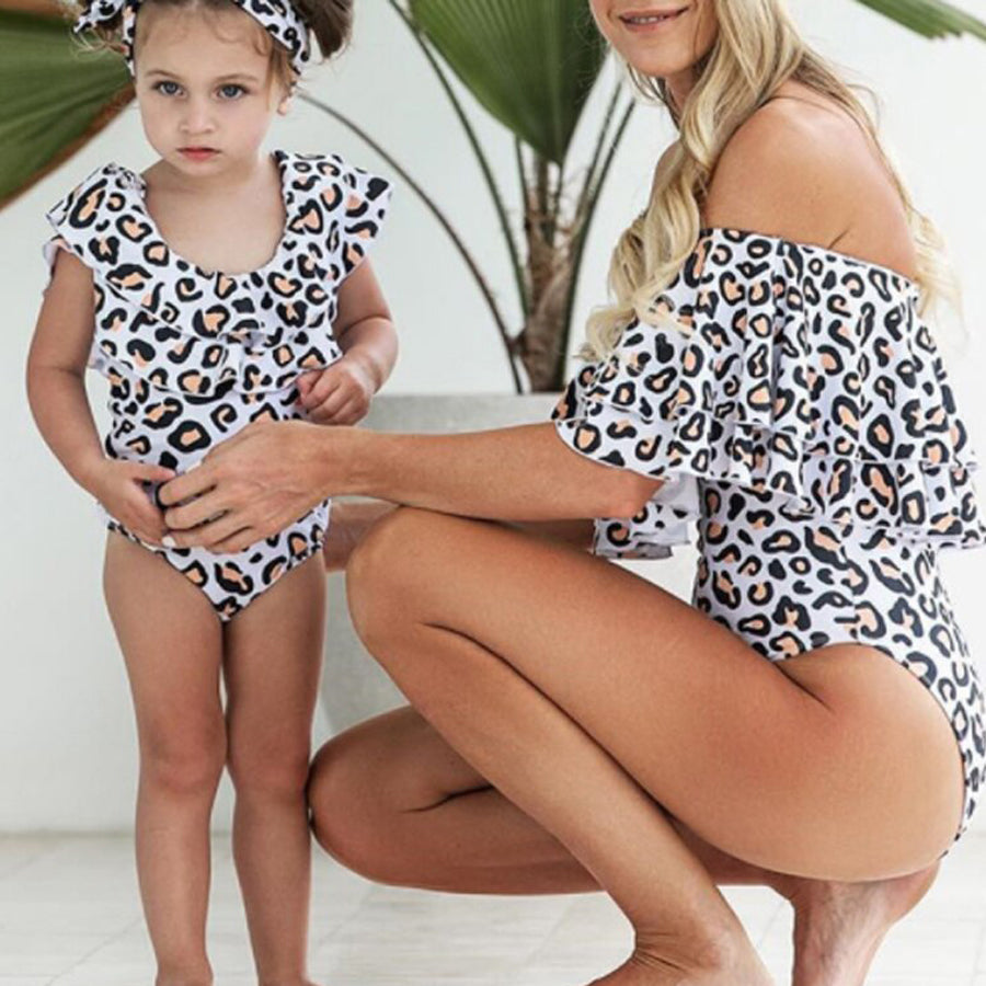 La Cala Mum Kid Matching Leopard Swimsuits 23 - Main Image